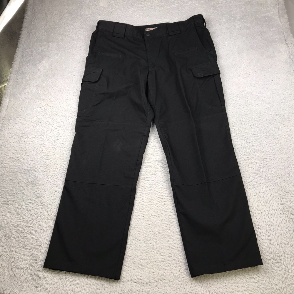 5.11 Tactical Stryke Pants Mens 38 (39x30) Black Ripstop Cargo Utility Workwear